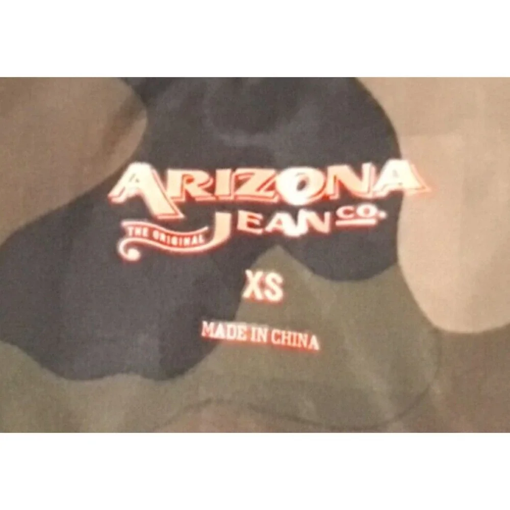Arizona Jean Co Women’s Camo Puffer Vest Full Zip Sleeveless Jacket XS